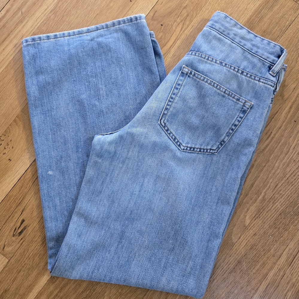 H&M wide Leg Blue Jeans , Size 4.